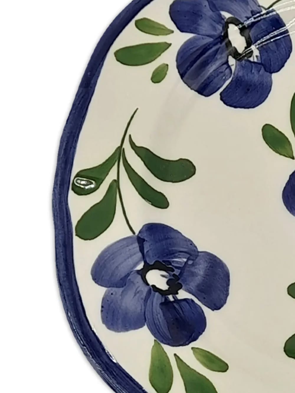 floral-print ceramic plate (27cm)