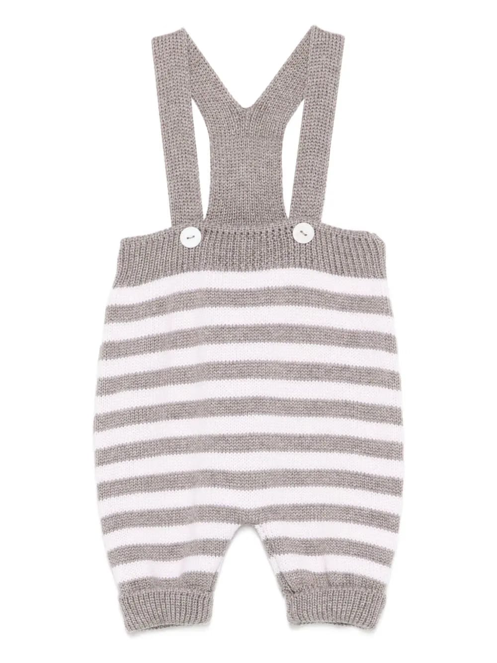 striped button playsuit
