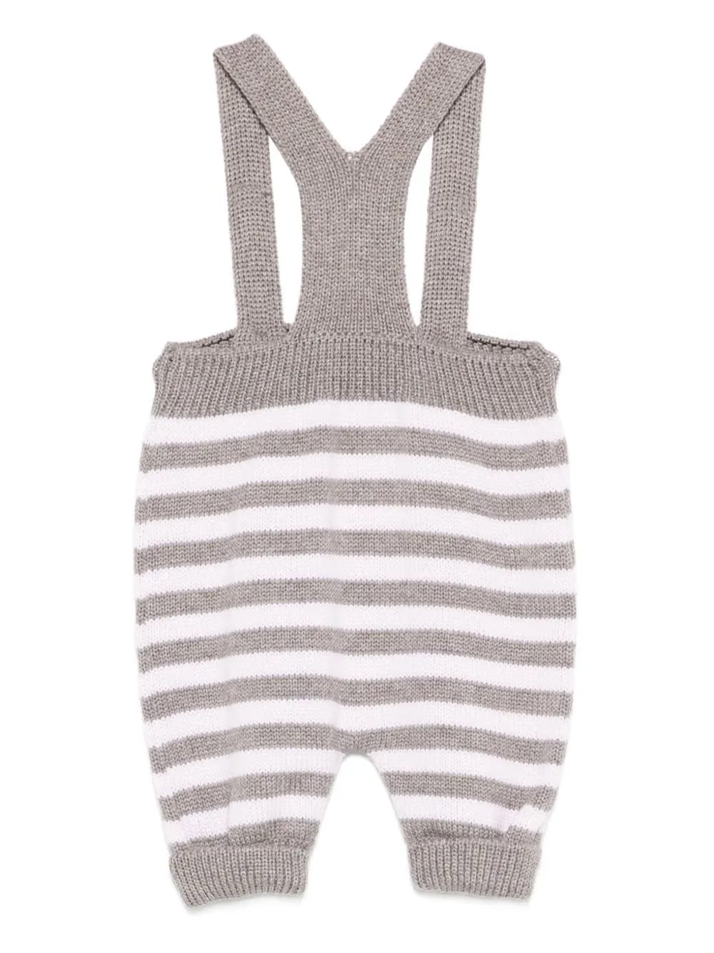 striped button playsuit