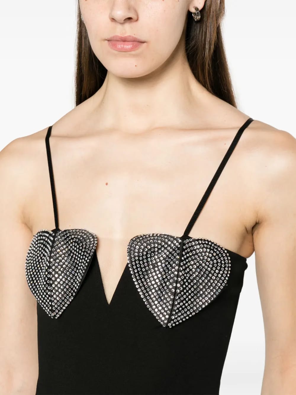 crystal-embellished bodysuit