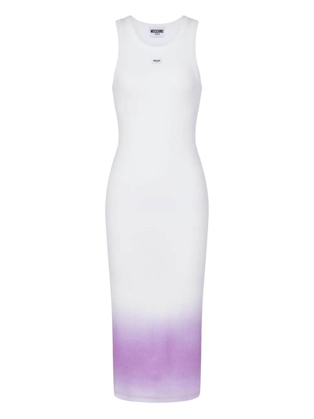 ombre-effect sleeveless midi dress