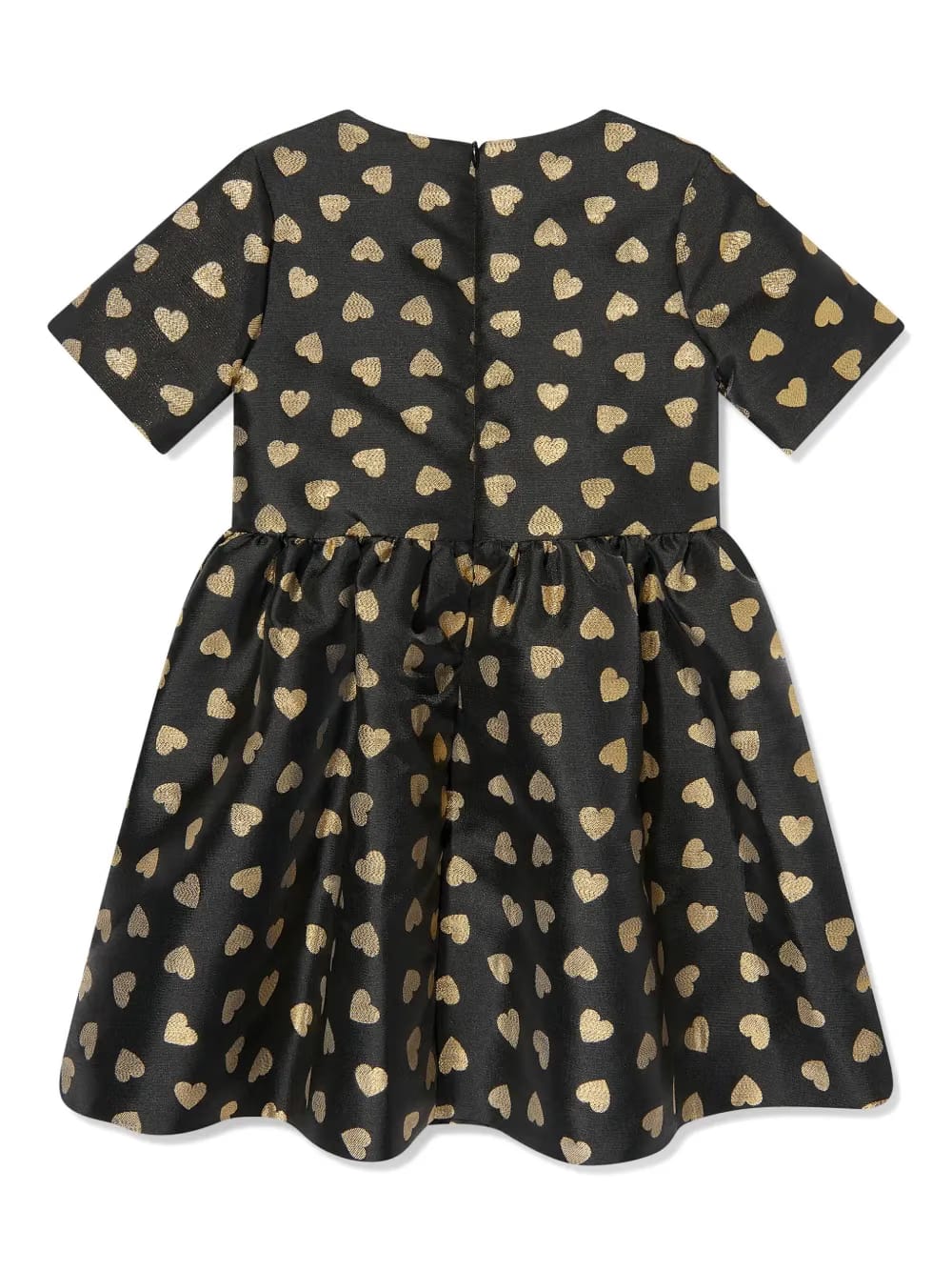 heart-jacquard dress