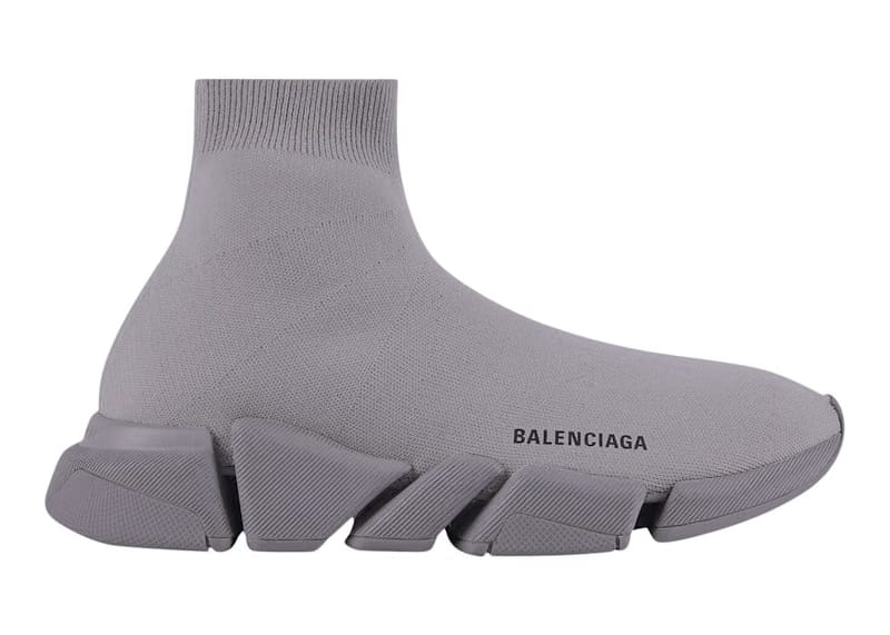 Balenciaga Speed 2.0 Grey Recycled Knit
