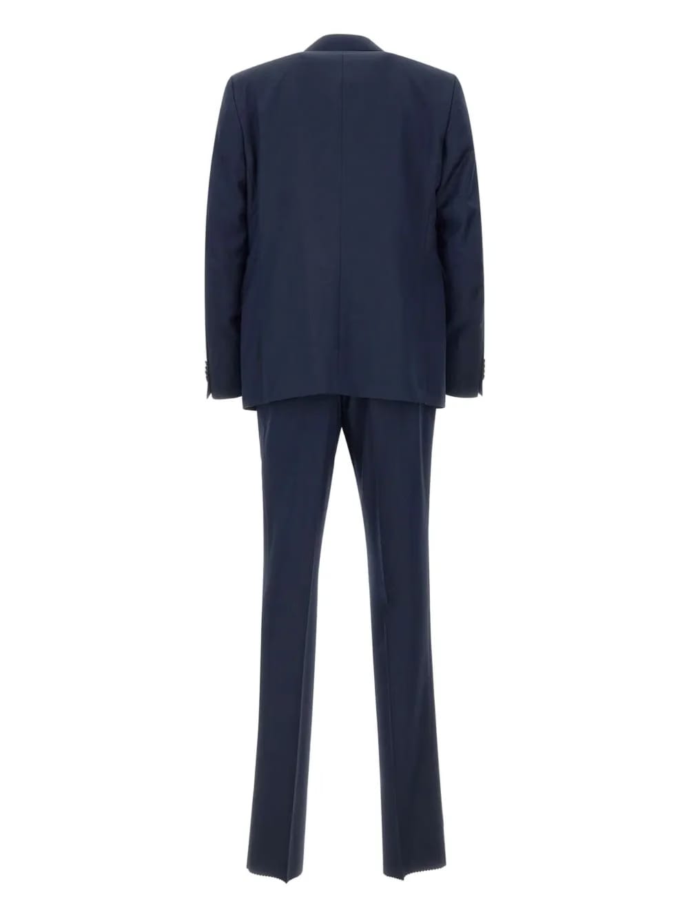 peak lapel three-piece suit