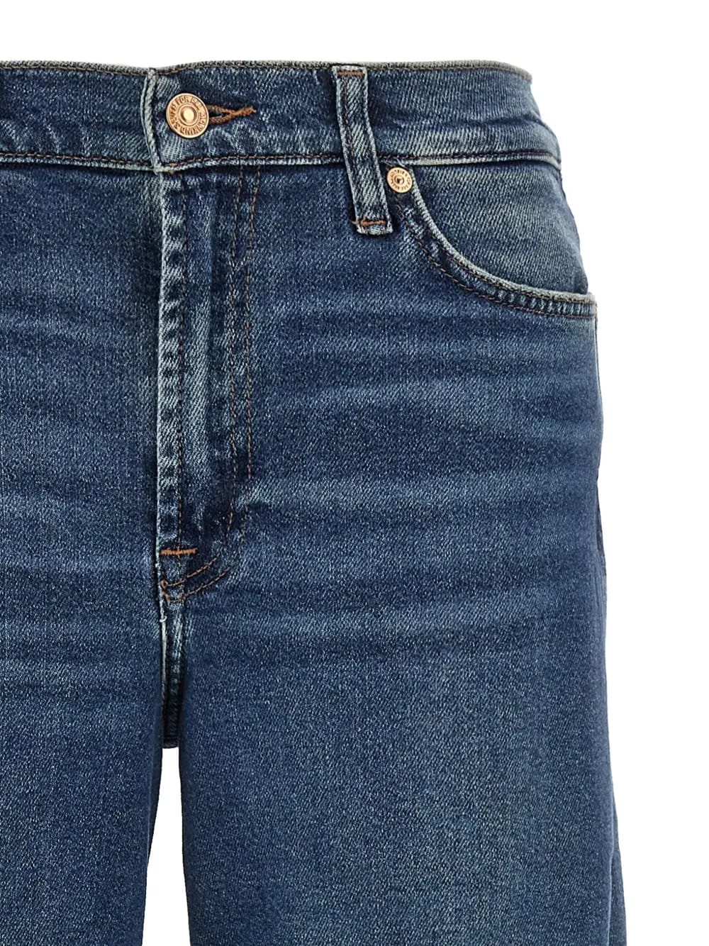 stonewashed wide-leg jeans
