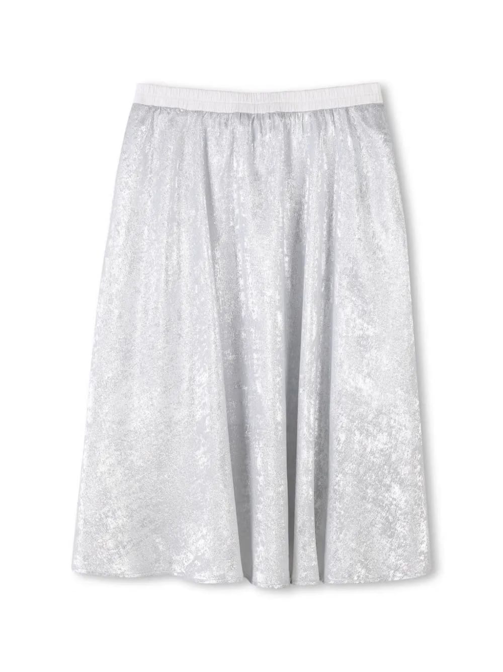 logo-plaque midi skirt