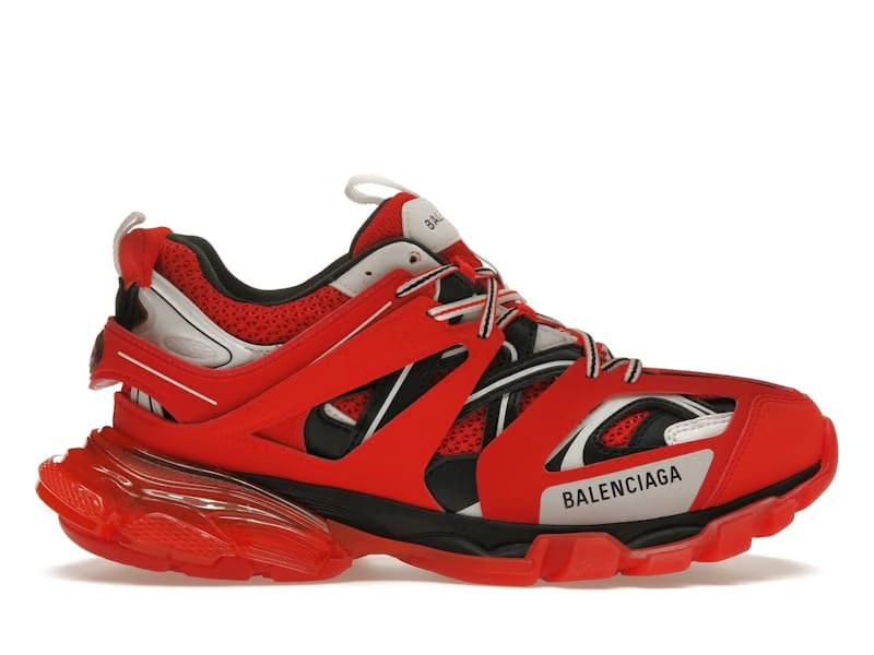Balenciaga Track Clear Sole Red