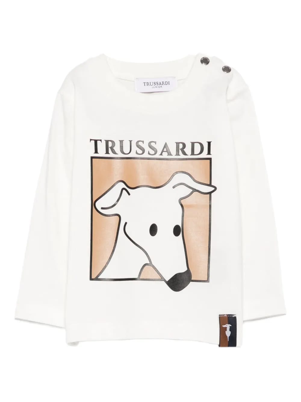 dog-print long-sleeved T-Shirt
