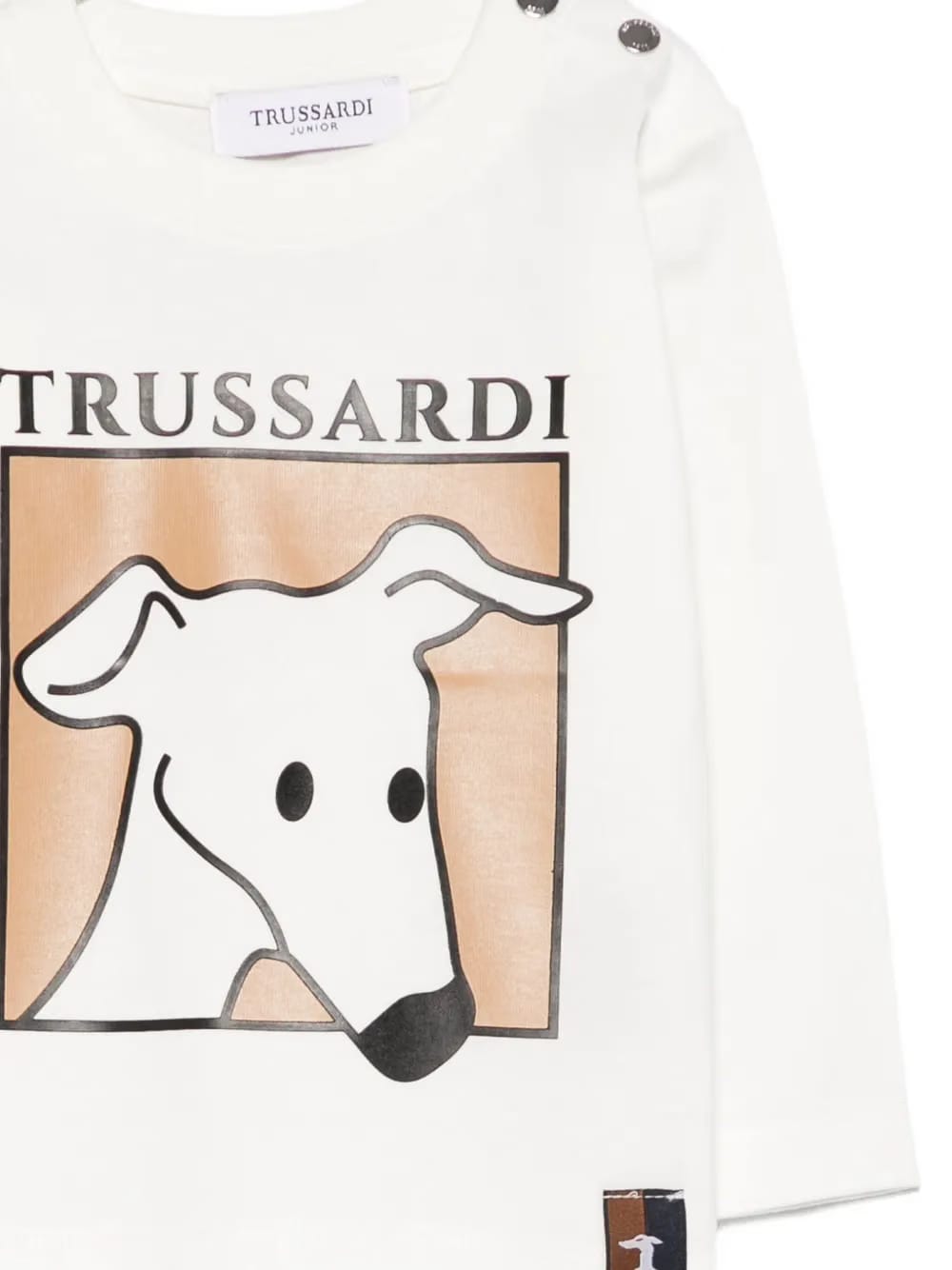 dog-print long-sleeved T-Shirt