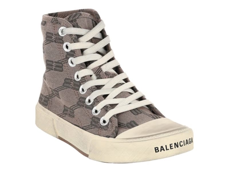 Balenciaga Paris BB Monogram High-Top Grey (Women's)