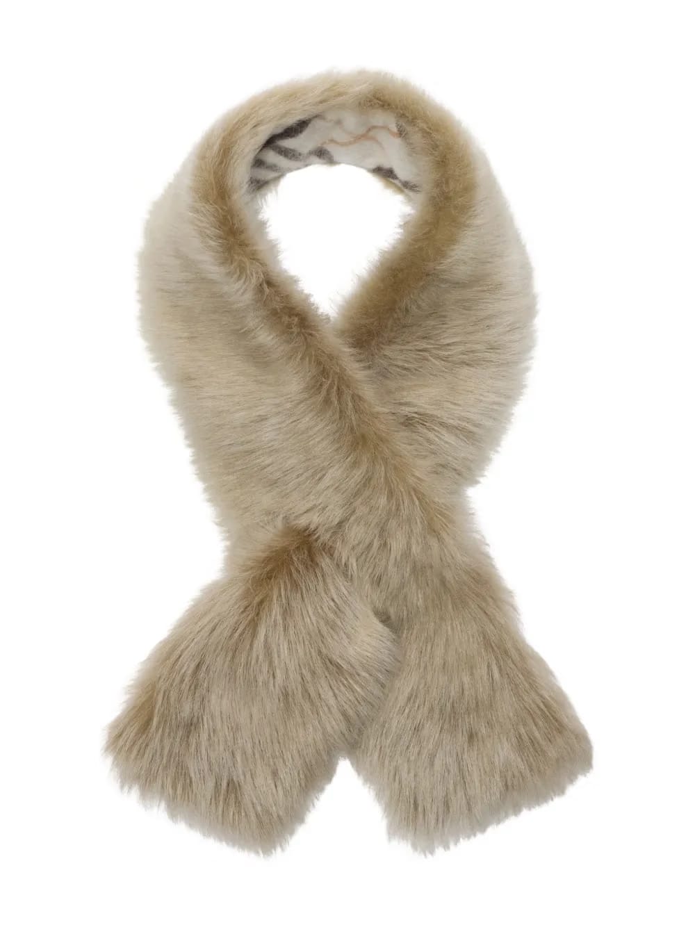 reversible shearling scarf