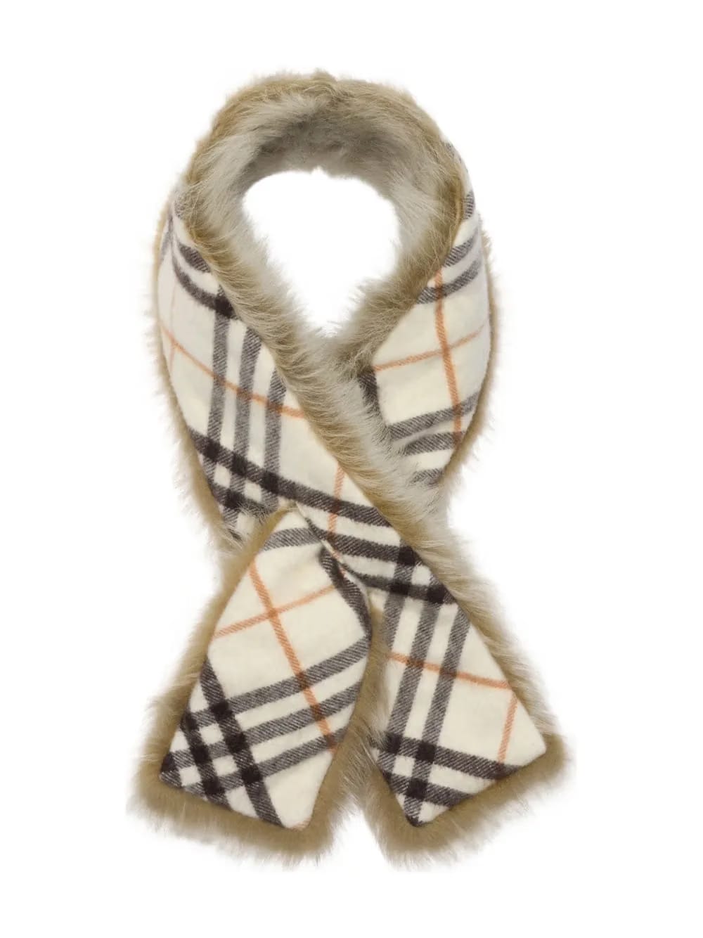 reversible shearling scarf