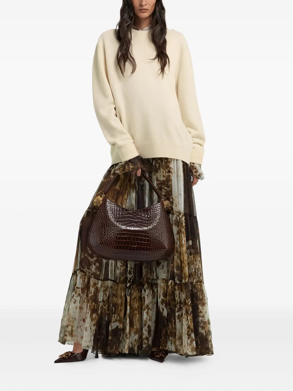button-embellished wool sweater
