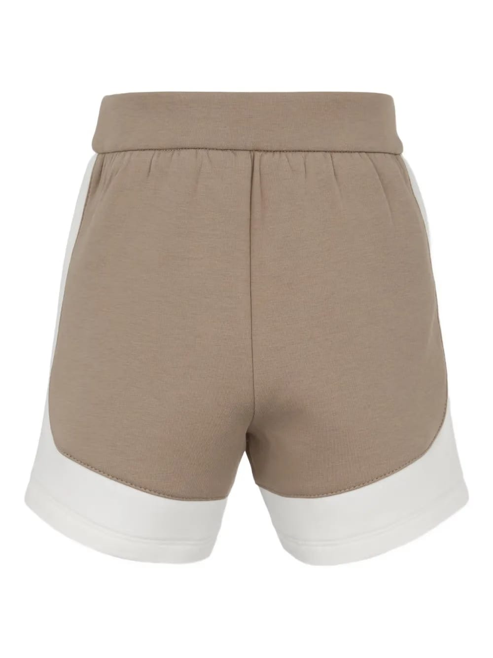 panelled elasticated-waist shorts