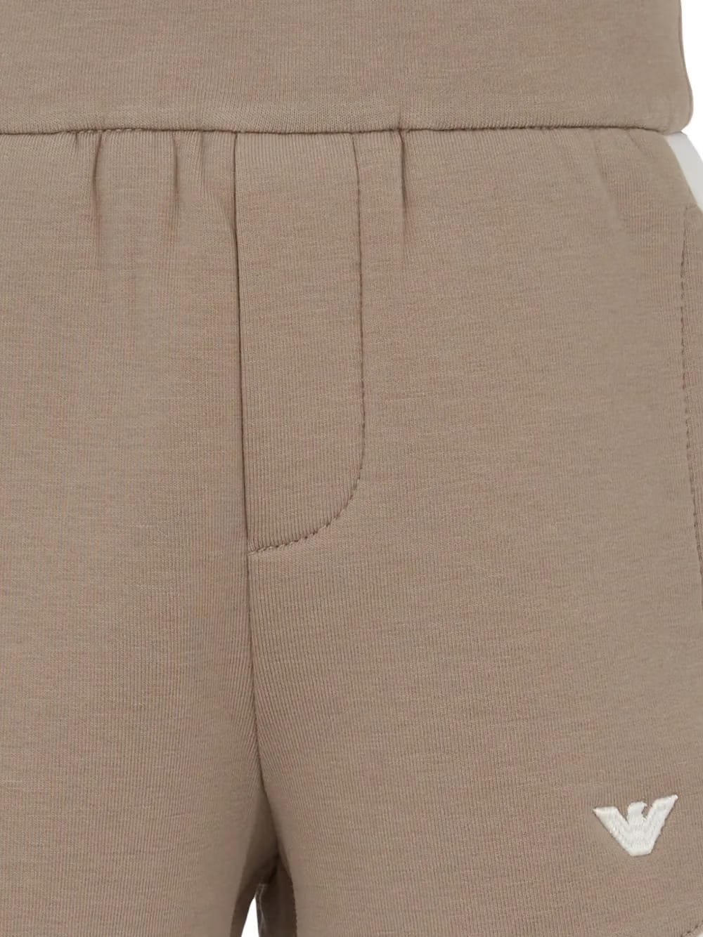 panelled elasticated-waist shorts