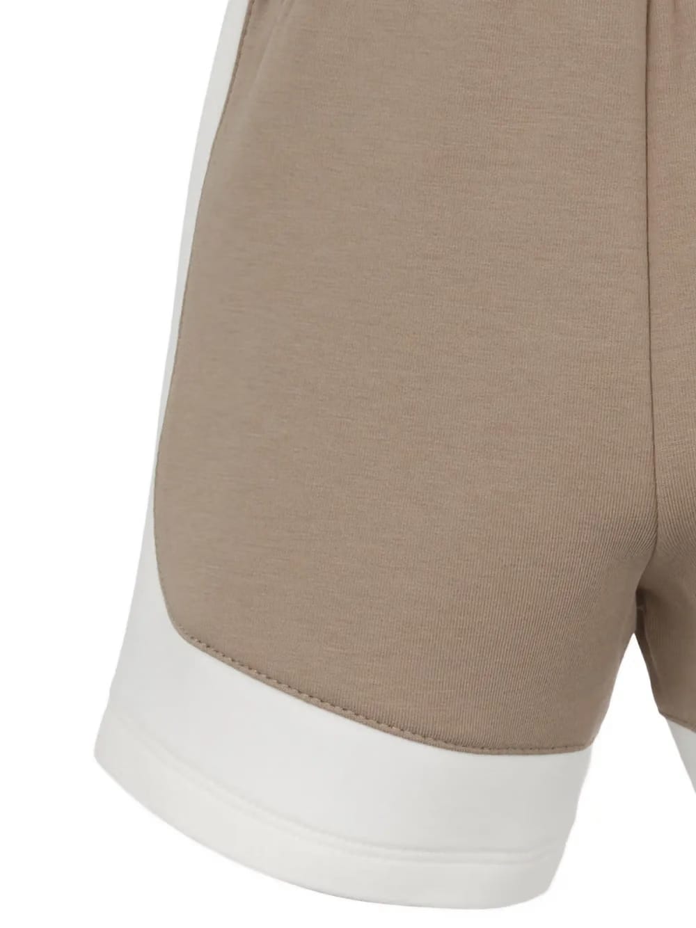 panelled elasticated-waist shorts