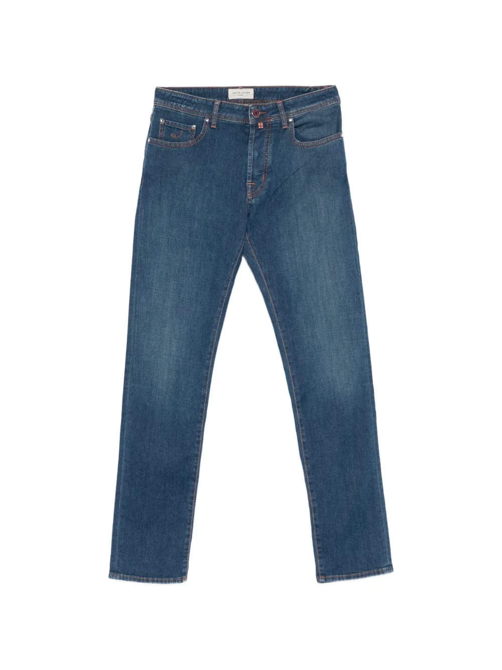 five-pocket straight denim jeans