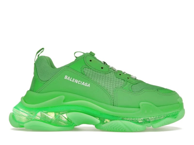 Balenciaga Triple S Clear Sole Bright Green