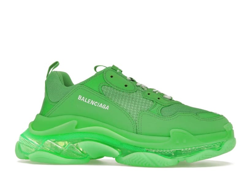 Balenciaga Triple S Clear Sole Bright Green