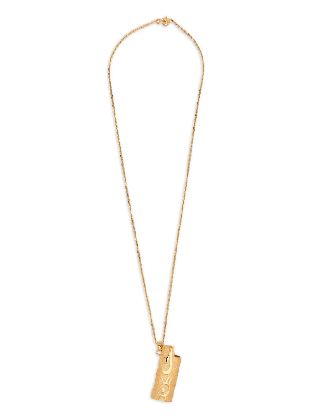 embossed necklace