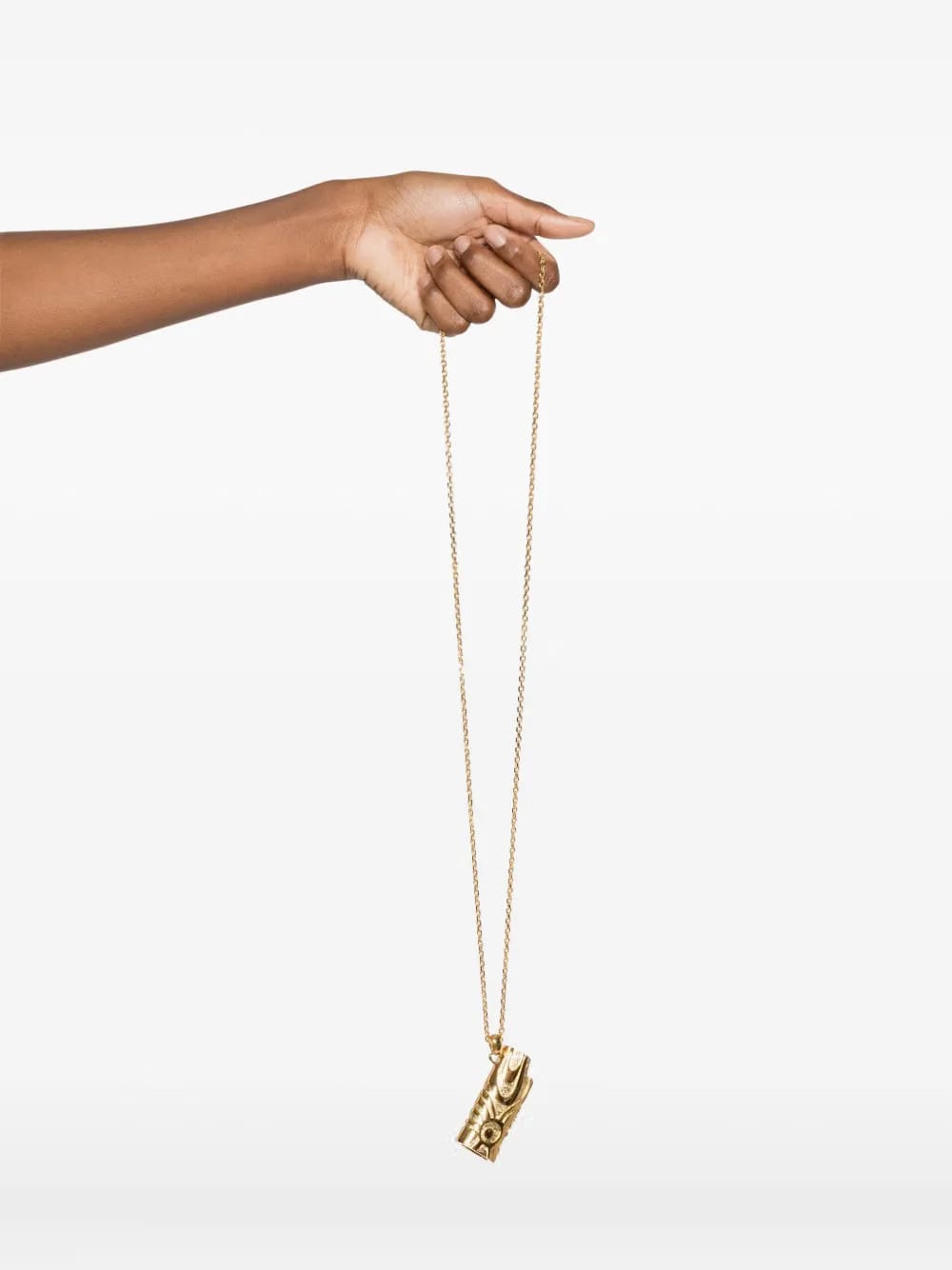 embossed necklace