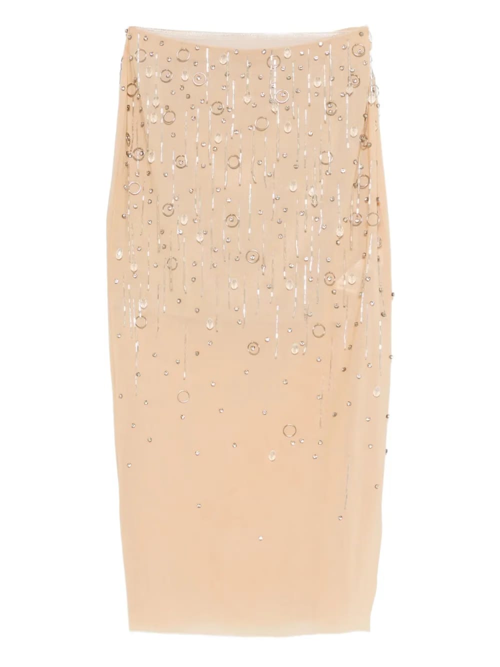 jeweled midi skirt