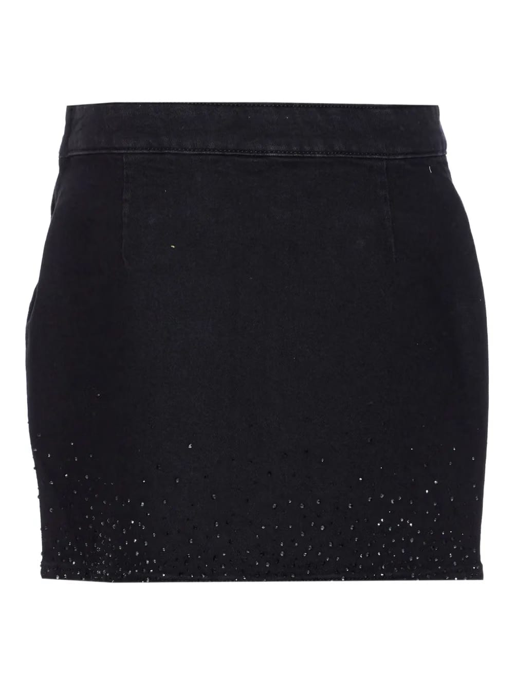 embellished-crystal pocket mini skirt