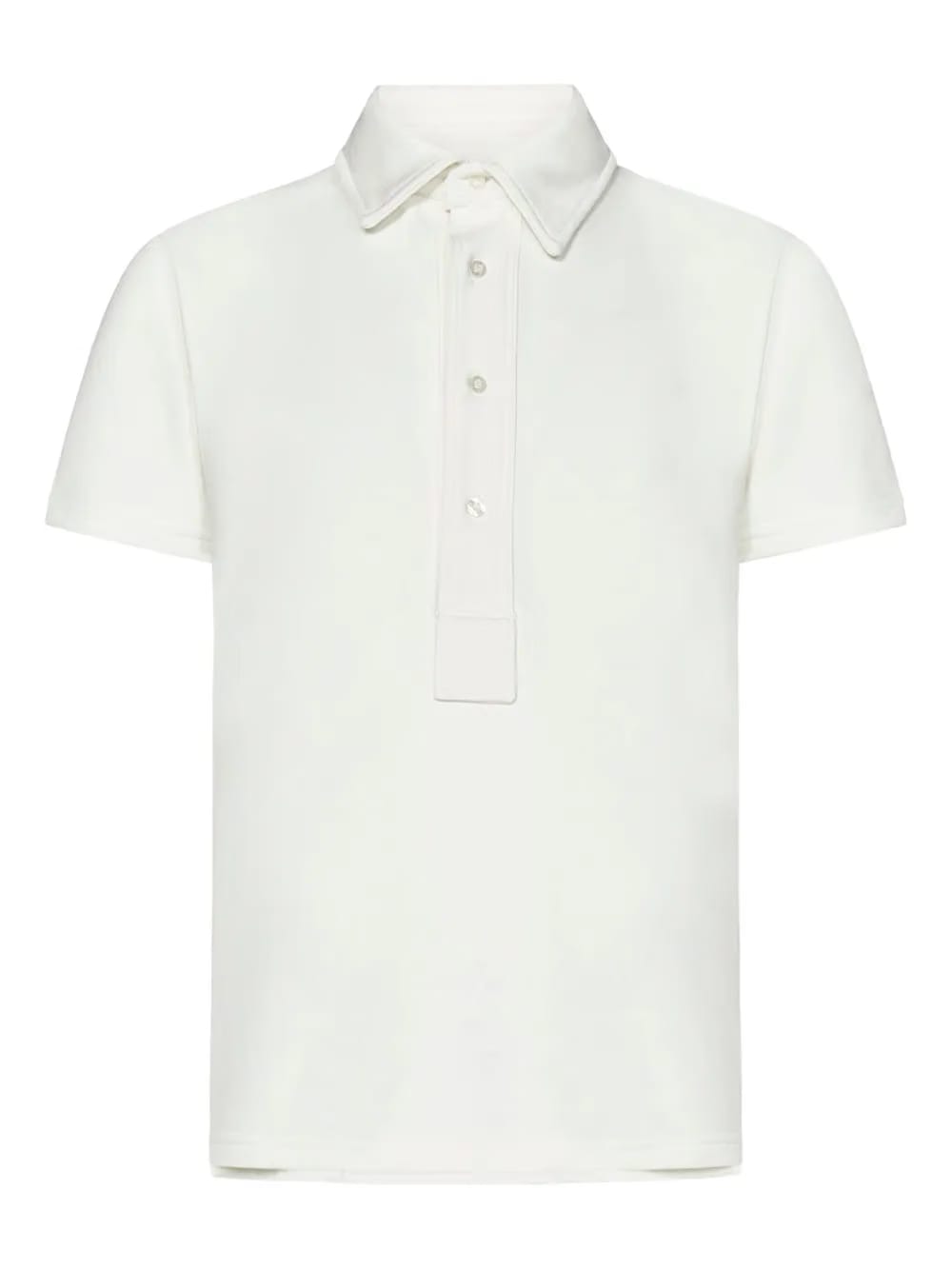 Wimbledon four-button placket polo shirt