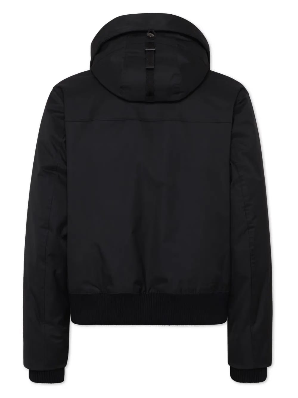 concealed logo-print padded jacket