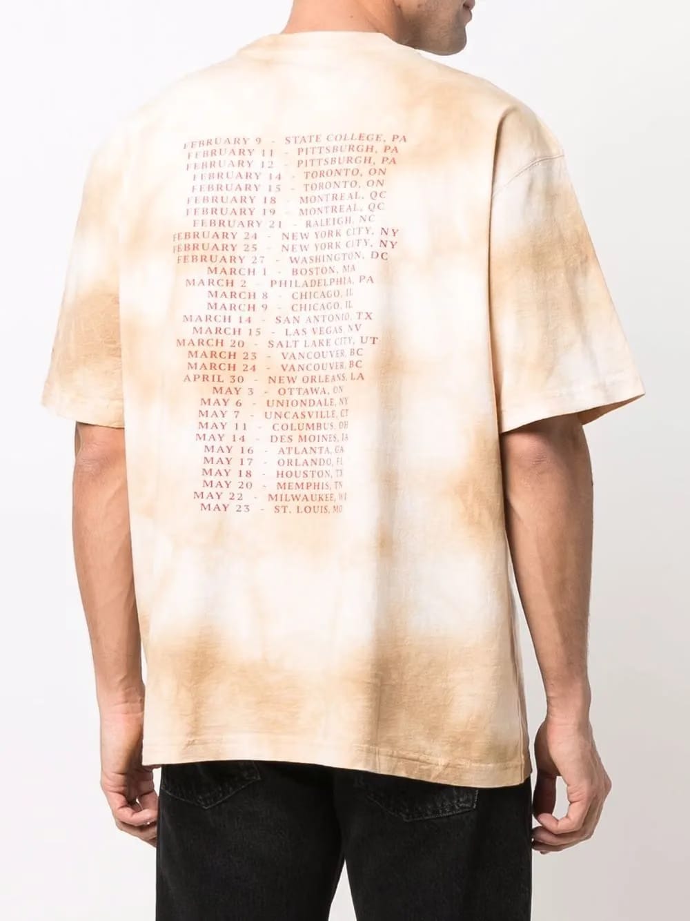 tour-print tie dye T-Shirt