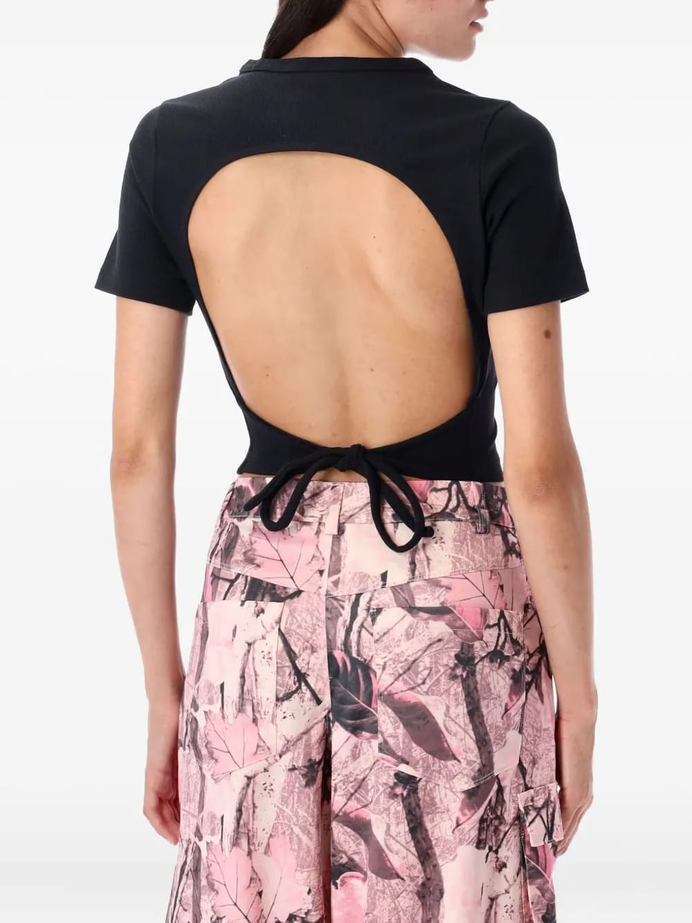 cut-out ribbed T-Shirt