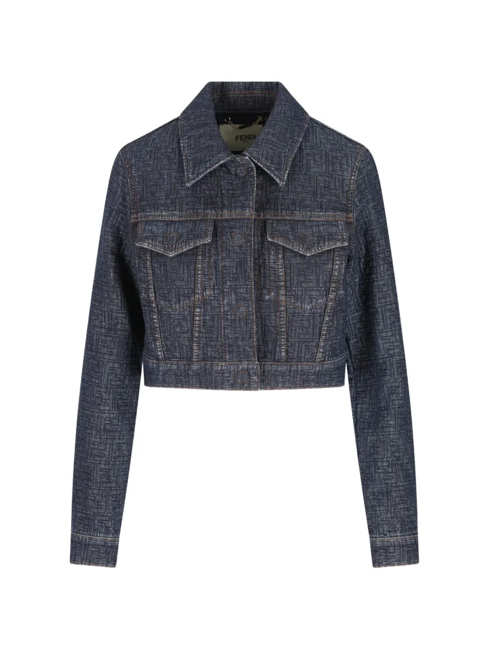 monogram cropped jacket