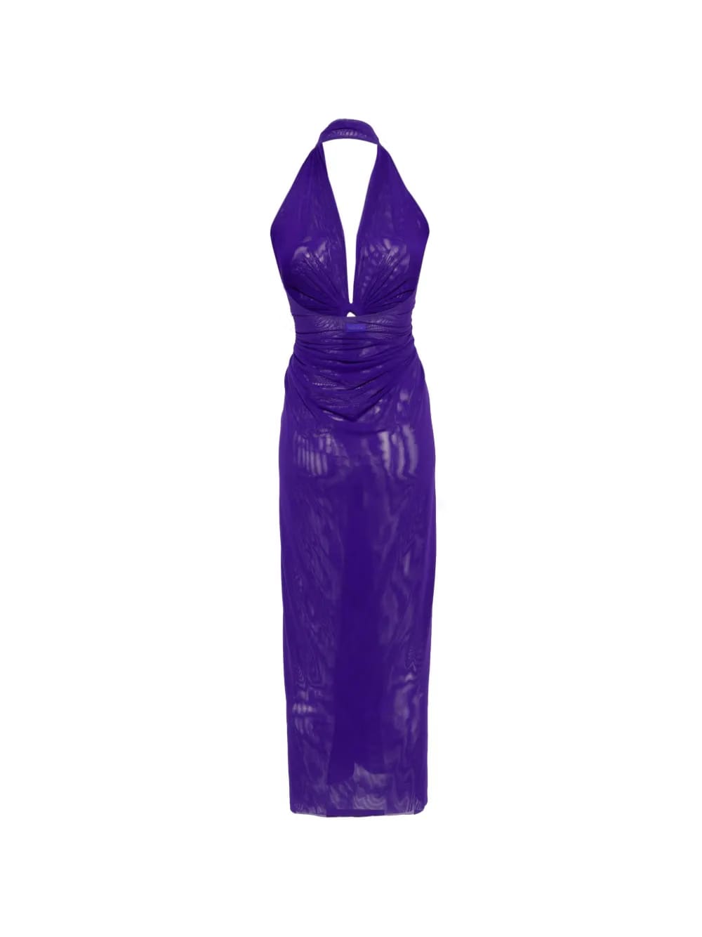 ring-detail maxi dress
