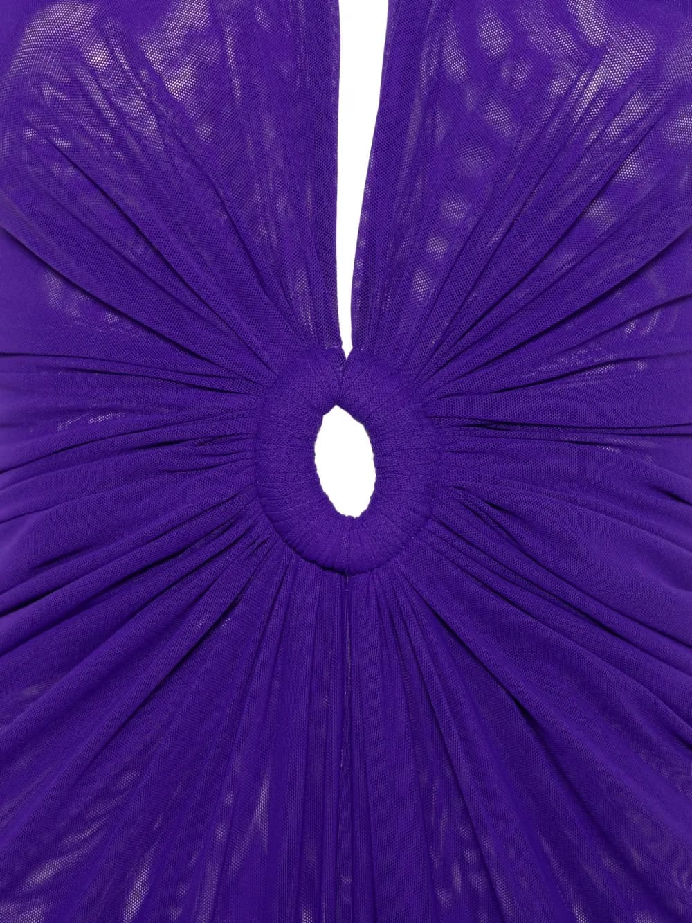 ring-detail maxi dress