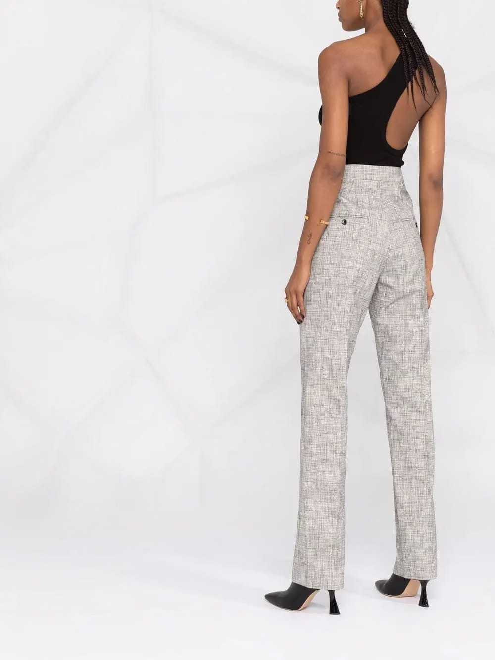 Lirokia high-waisted tailored trousers