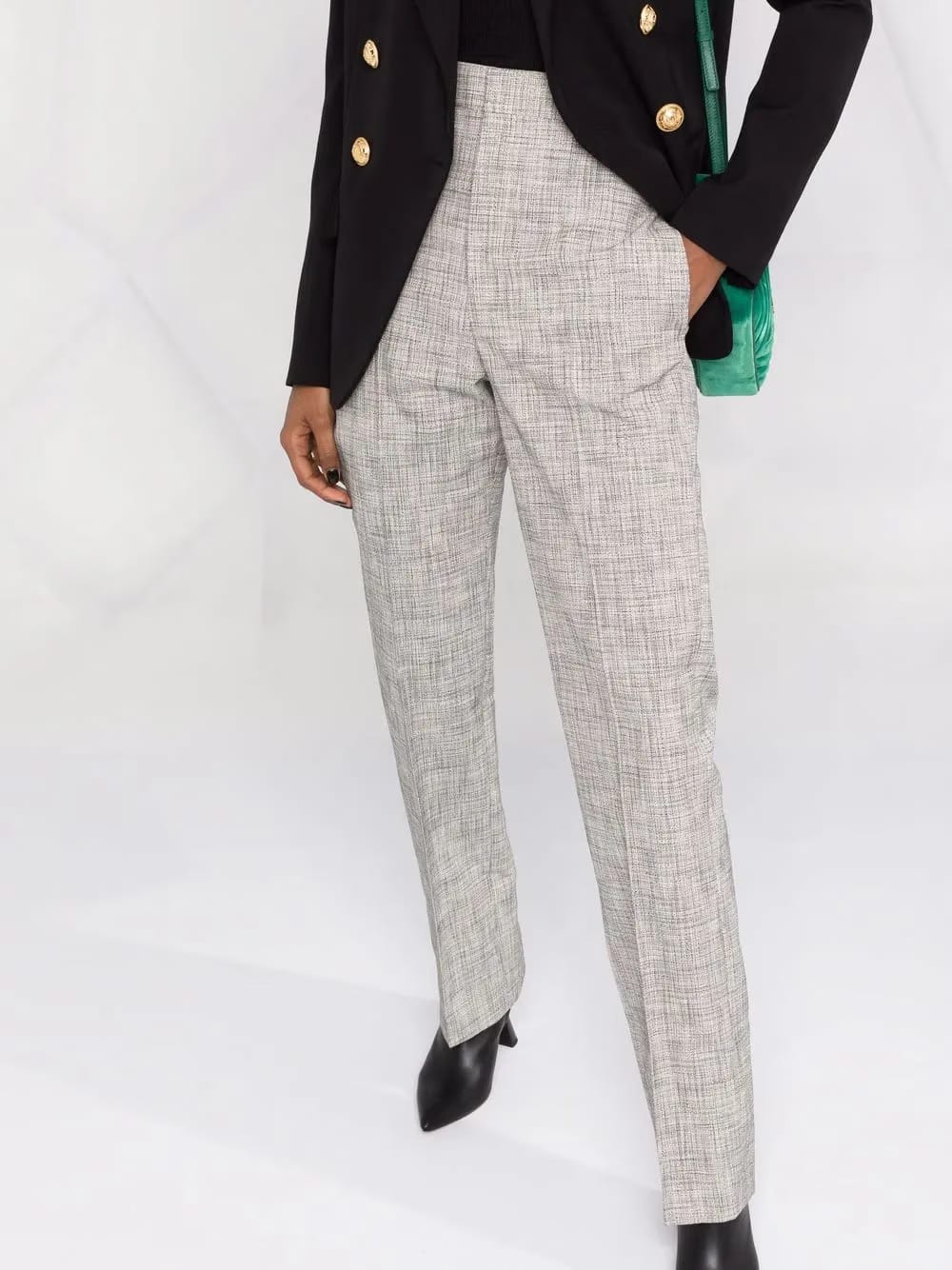 Lirokia high-waisted tailored trousers