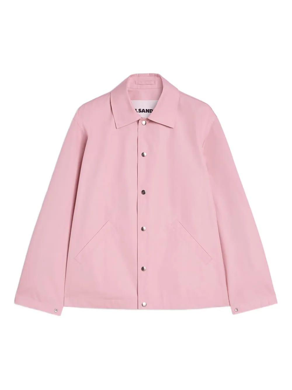 logo -print cotton jacket