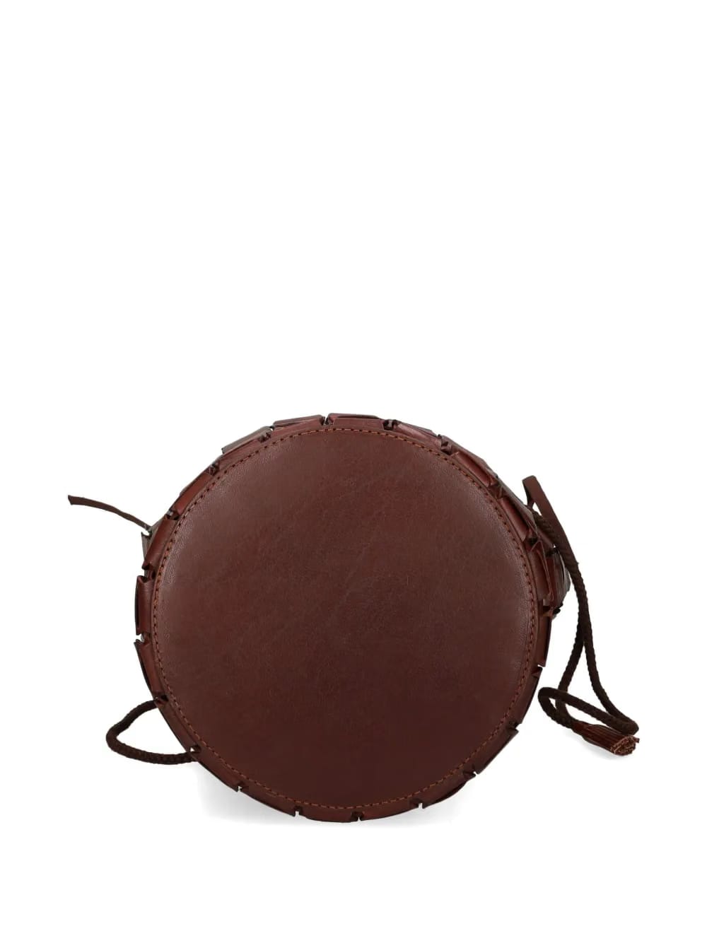 woven drawstring bucket bag