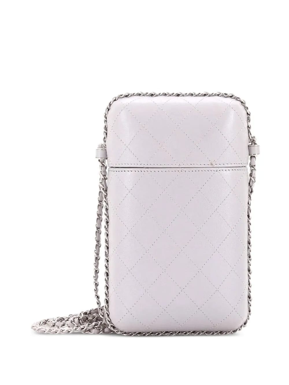 Chain Around Phone Holder Box Quilted Lambskin crossbody bag