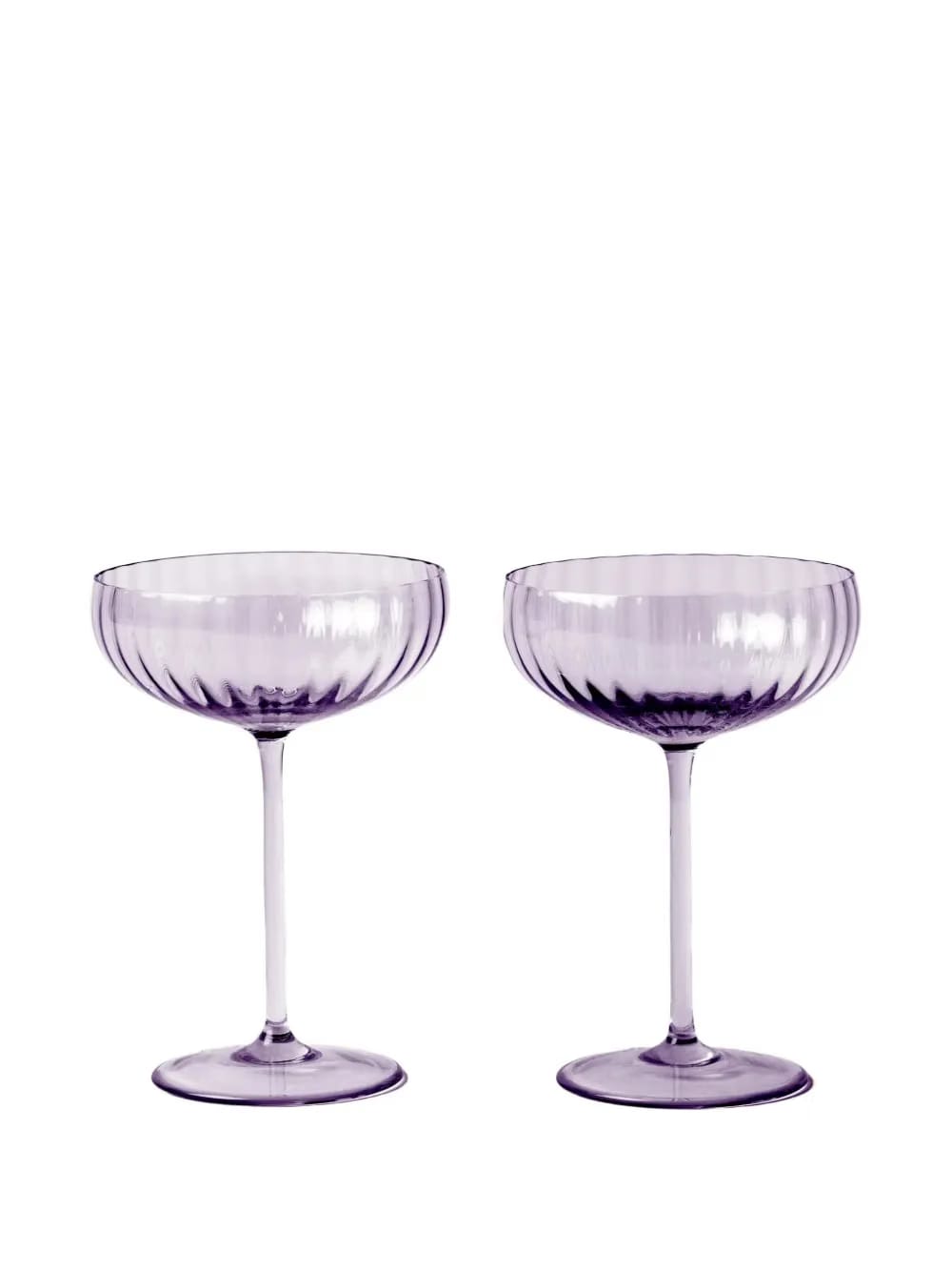 ribbed-detail champagne flute