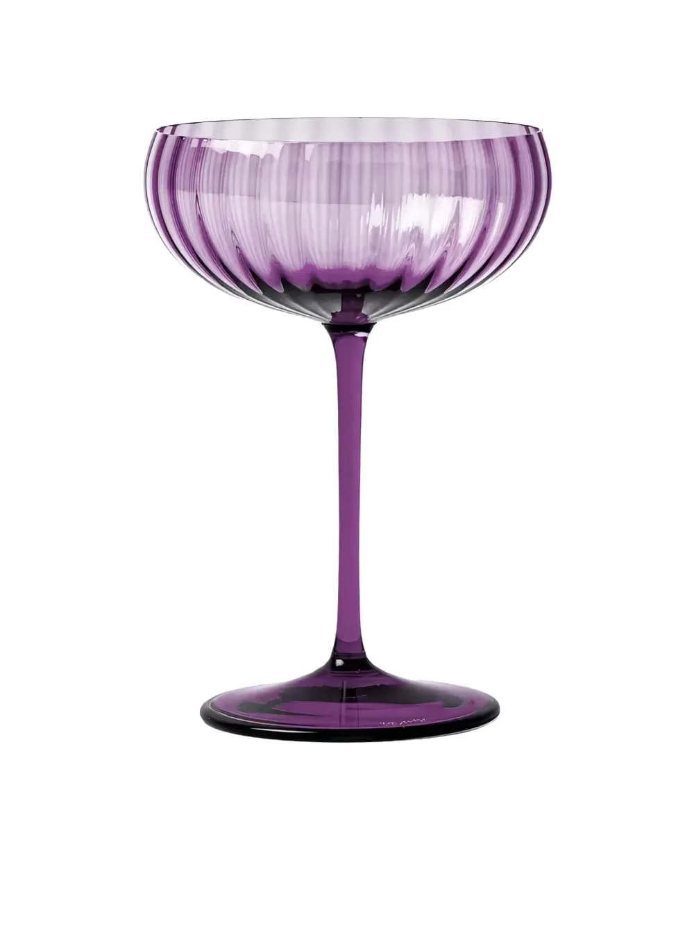 ribbed-detail champagne flute