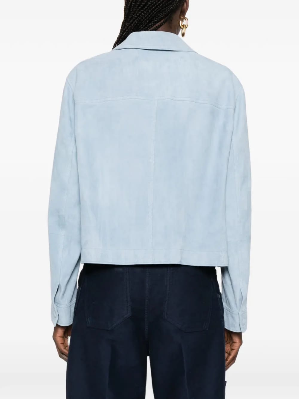 patch-pocket collared jacket