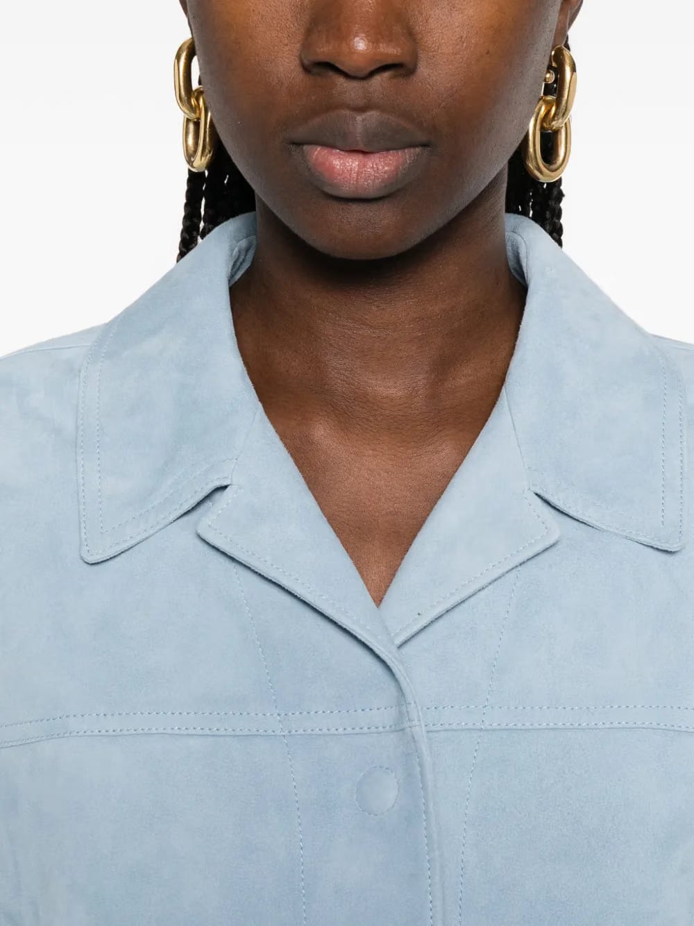 patch-pocket collared jacket