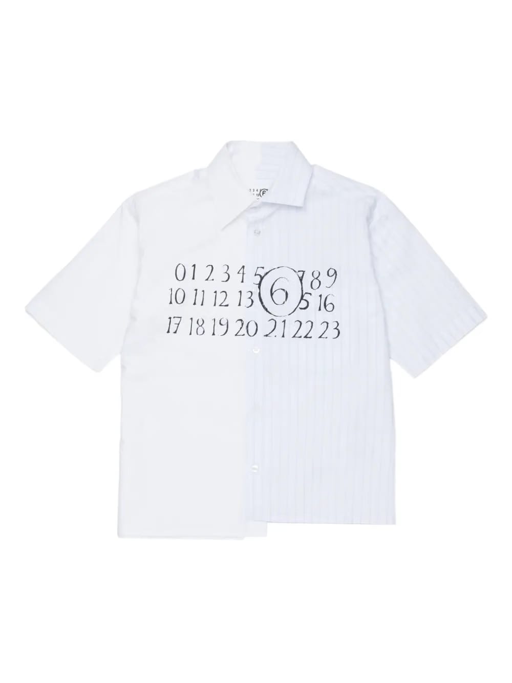 striped panel shirt
