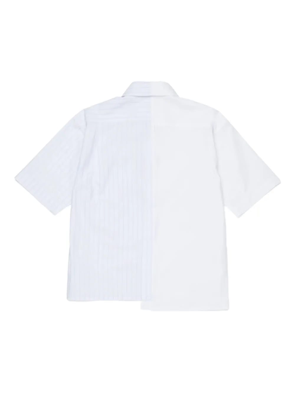 striped panel shirt