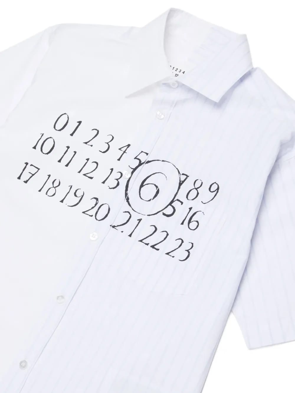 striped panel shirt