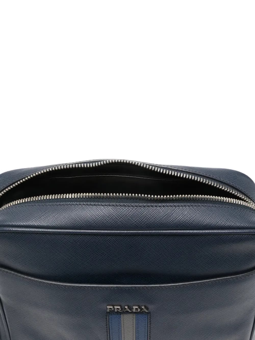 2010s stripe-detail messenger bag