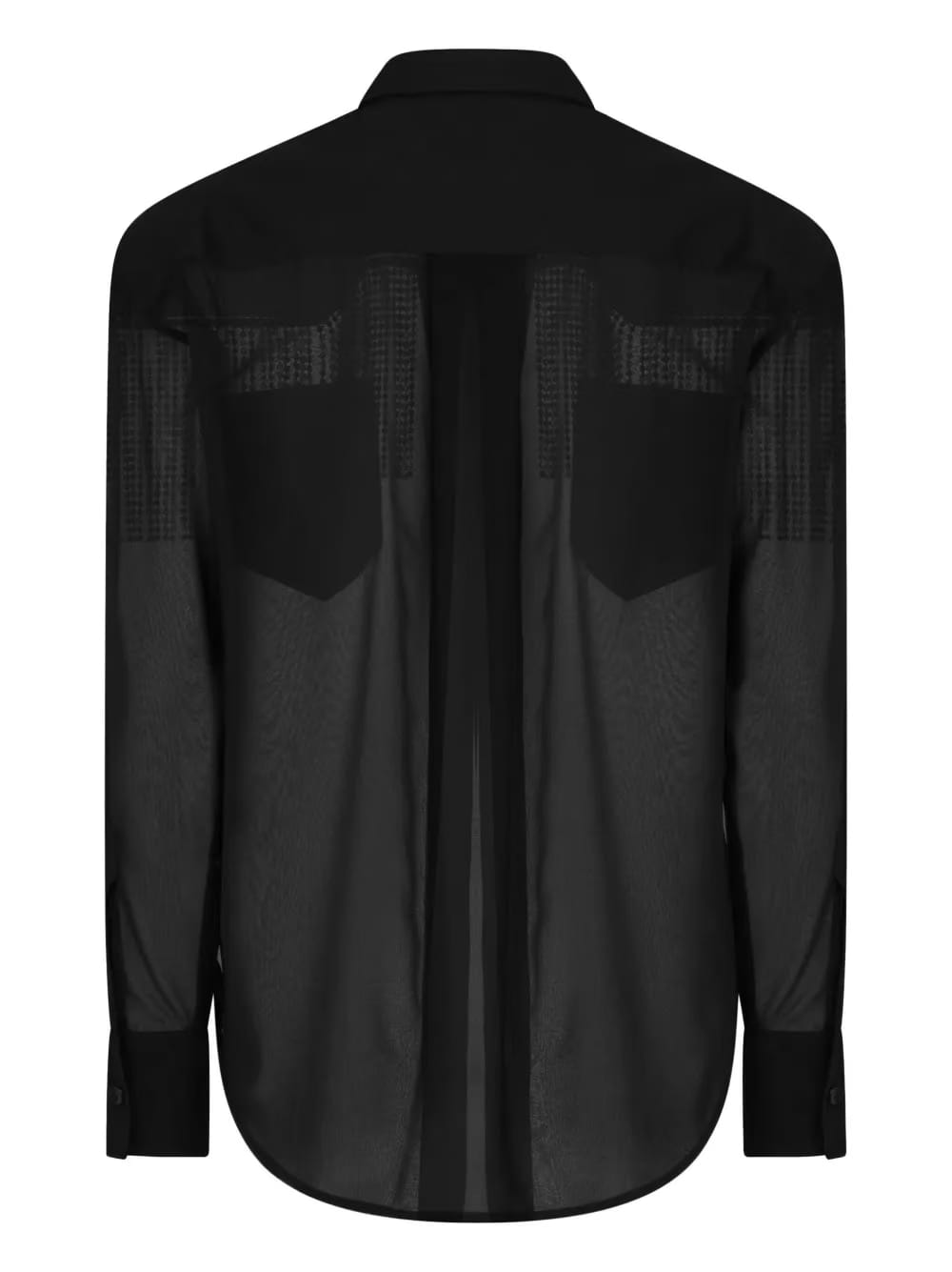 fringed panelled shirt