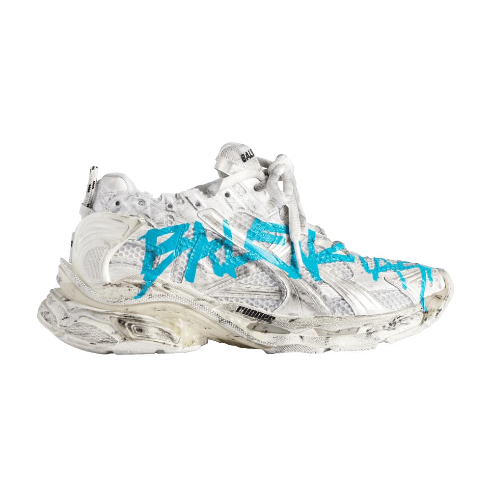 Balenciaga Runner Graffiti White Blue