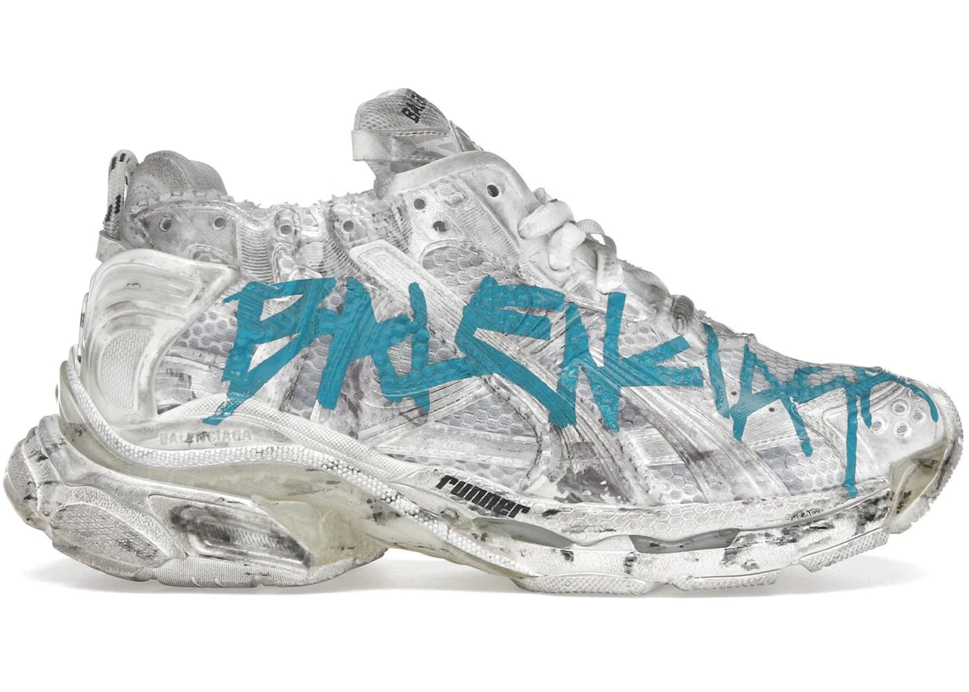 Balenciaga Runner Graffiti White Blue